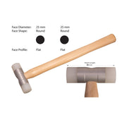 Closeout Nylon Value Line Mallet With 25mm Diameter Heads - Otto Frei