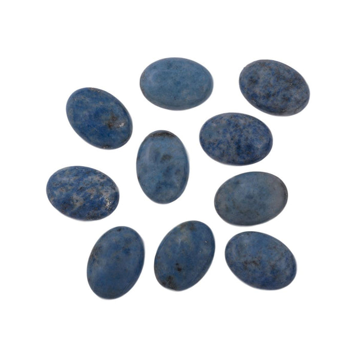 Closeout Pack-10 Oval 18x13mm Denim Lapis Cabochons - Otto Frei