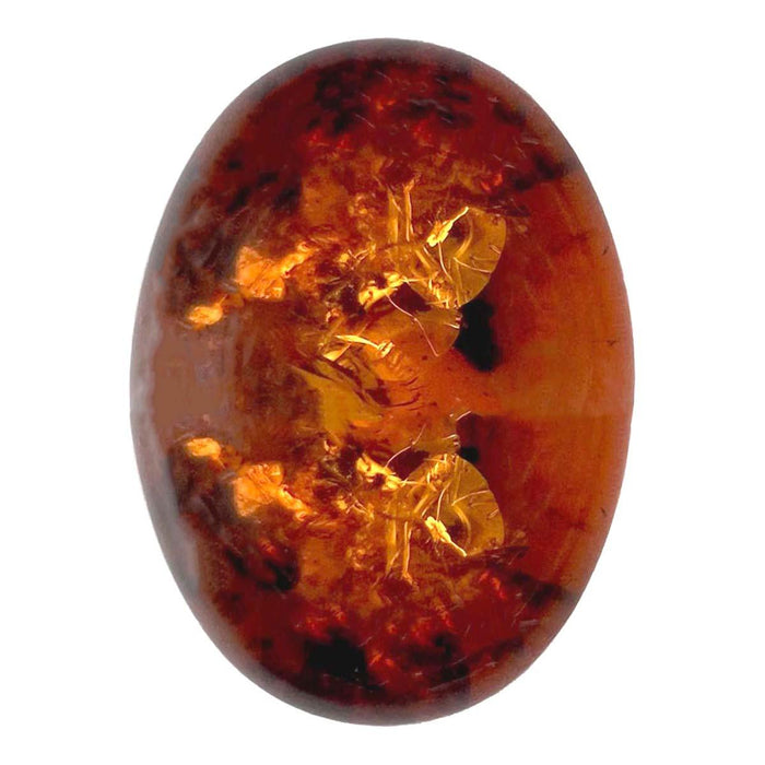 Closeout Pack-4 Oval 10mm x 8mm Amber Baltic Cabochons - Otto Frei