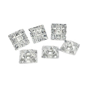 Closeout Pack of 6 Cubic Zirconia 10x10mm-Square - Otto Frei