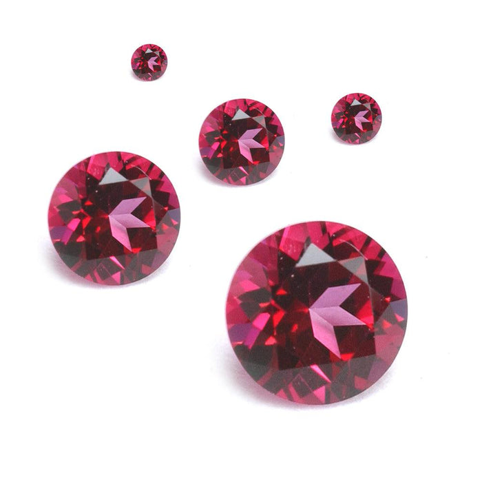 Closeout-Round Swarovski Gemstones™ Genuine Blazing Red Topaz - Otto Frei