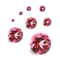 Fin de série – Pierres gemmes Swarovski™ en topaze rose véritable, taille ronde - Pack de 10 de 1.25mm