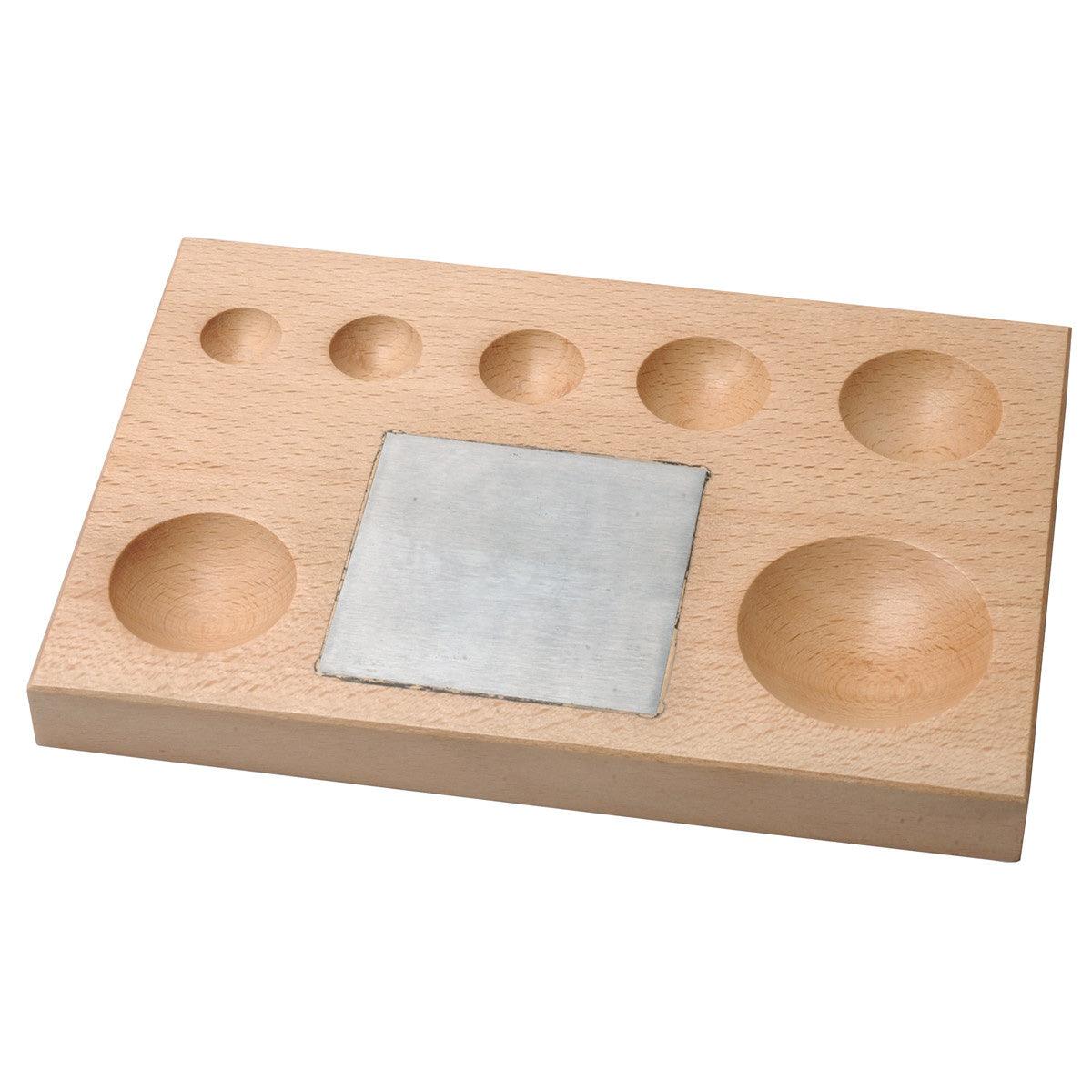 Dapping Line Wood Dapping Block with Steel Plate | Value Line — Otto Frei