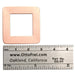 Copper Shapes 24 Gauge Square Washer 1-3/16" With 11/16" Inside Hole Pack of 6 - Otto Frei