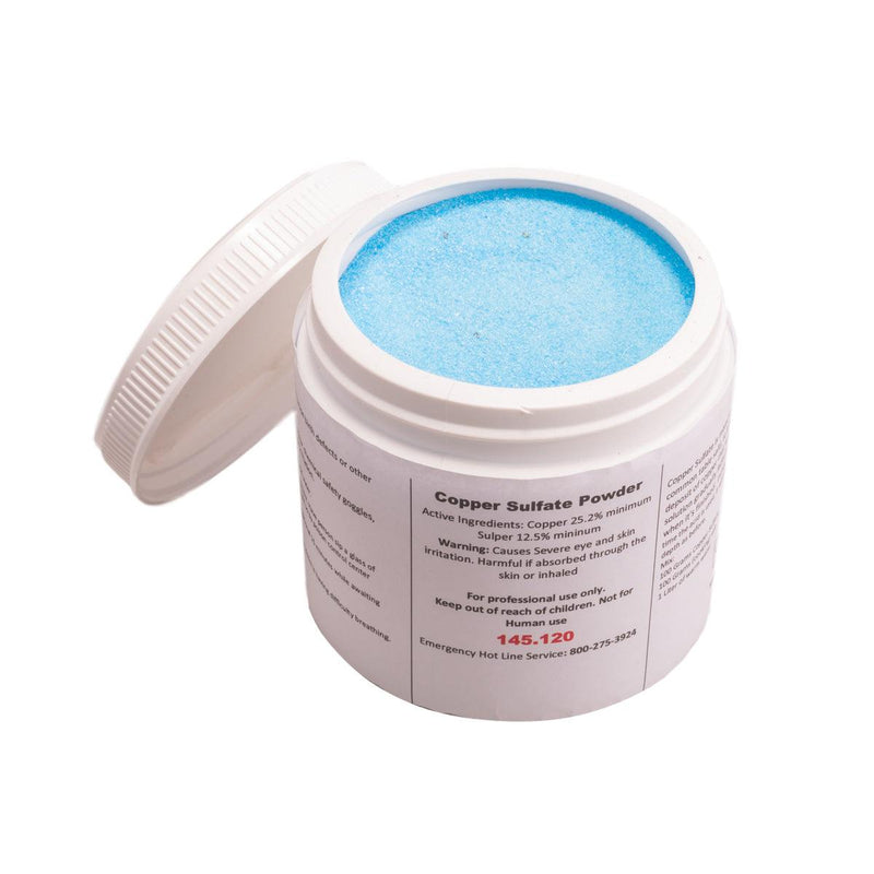 Copper Sulfate Powder 1-1/2lb jar - Otto Frei