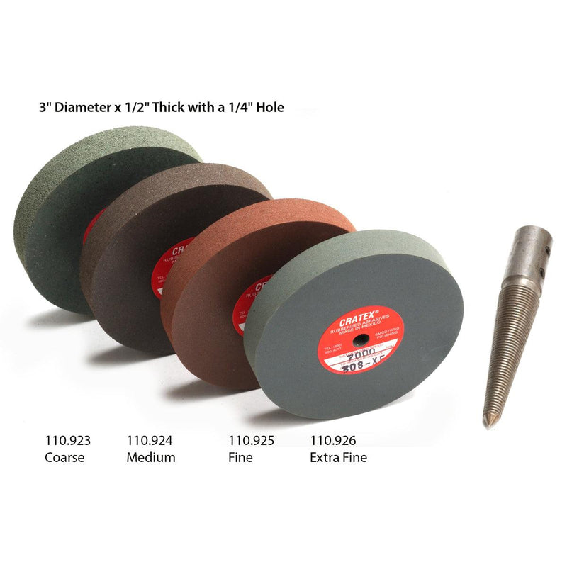 Cratex Wheels - 3" x 1/2" - Otto Frei