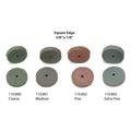 Meules Cratex à bord carré 5/8" x 1/8" — lots de 10 - Grossier (Green)