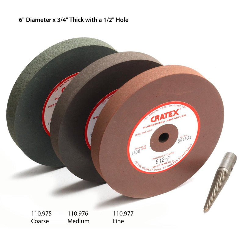 Cratex Wheels - 6" x 3/4" - Otto Frei
