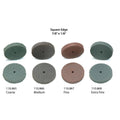 Mole Cratex con bordi squadrati 7/8" x 1/8" - confezioni da 10 - Grossa (verde)