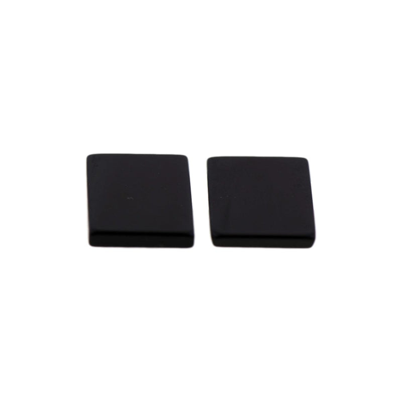 Cushion Flat Top Single Bevel Genuine Black Onyx - Otto Frei