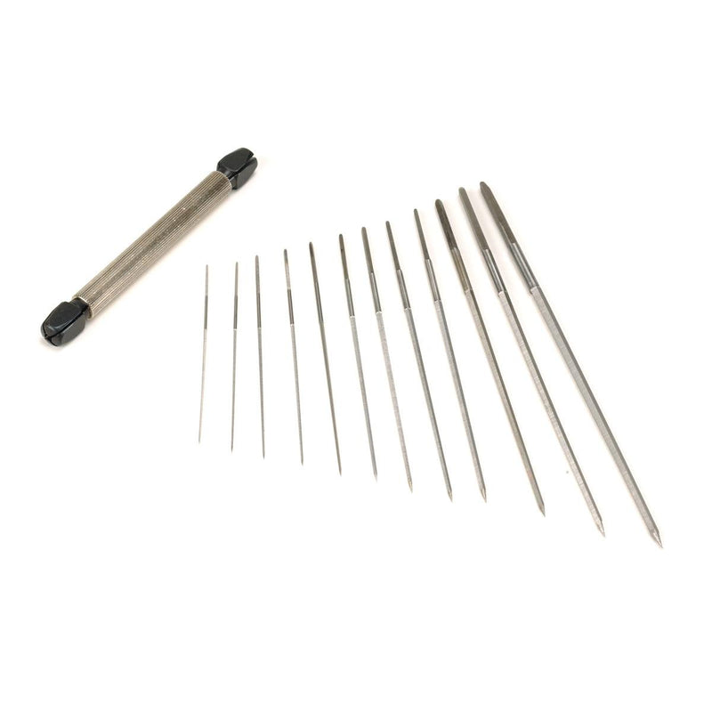 Cutting Broach Set of 12 with Broach Holder - Otto Frei