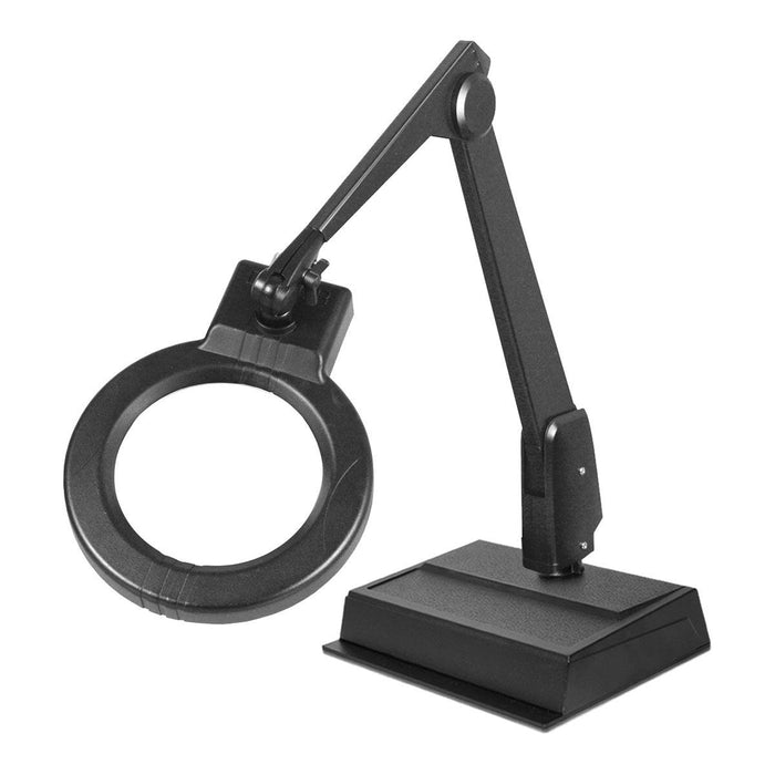 Dazor MC100-BK Inspection Desk Lamp With Center Magnification & Base-Black - Otto Frei