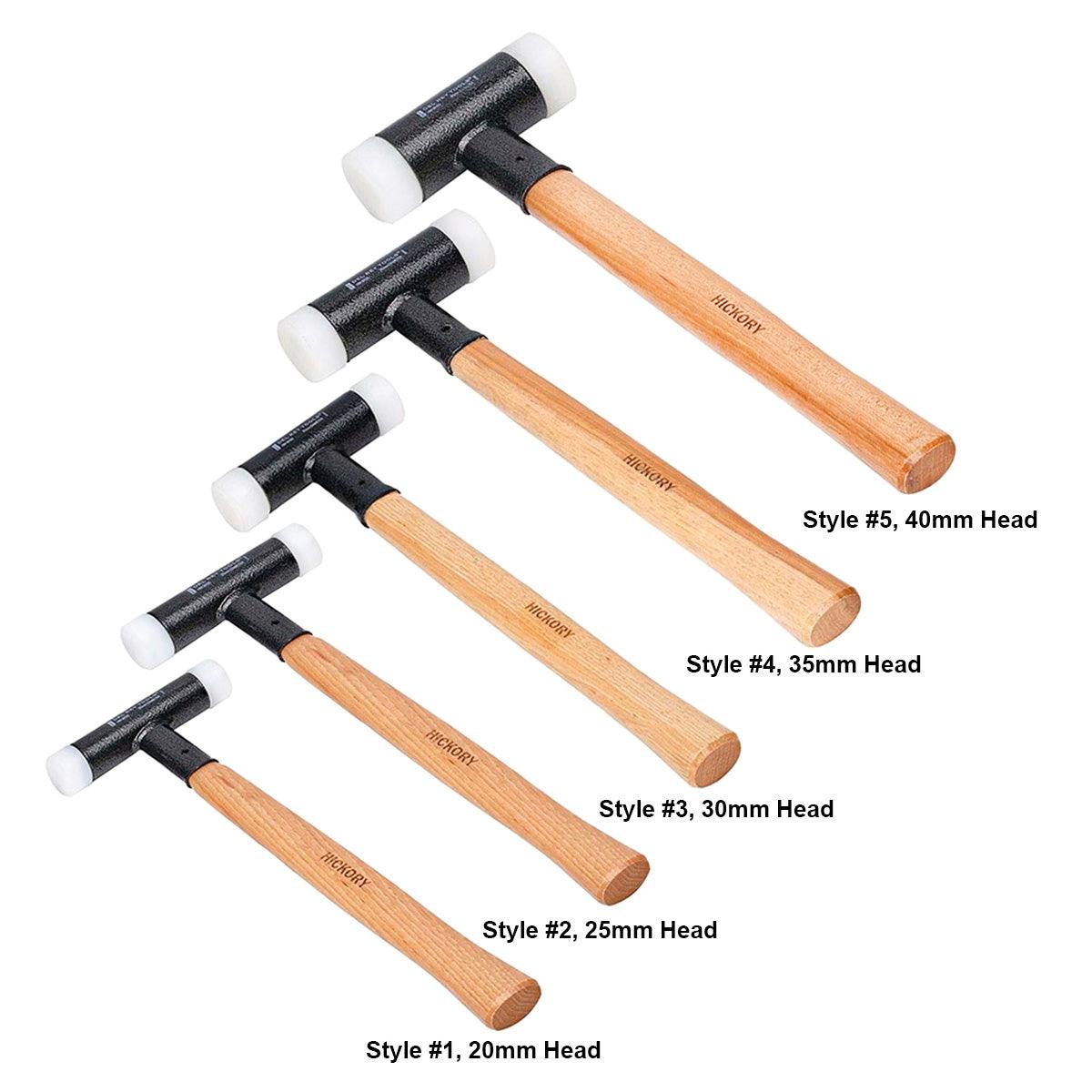 Bad Mallets Del Rey™ Deadblow Mallets – Nylon Head, Hickory Handle | Otto Frei