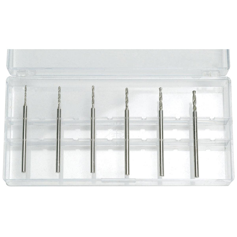 Diamond Coated 3/32 Shank Twist Drill Kit Of 6 (.90mm To 1.9mm) - Otto Frei