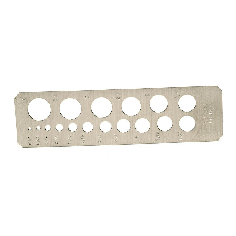 Diamond Gauge For Rounds 1 Point To 4 Carats-Rectangular Sha - Otto Frei