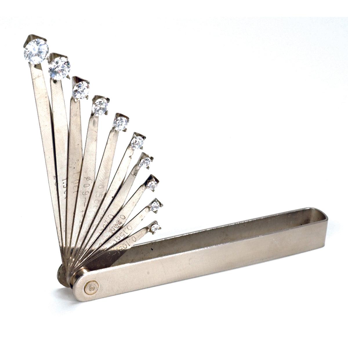 Diamond Seller Gauge – Round Stone Size Reference Tool — Otto Frei
