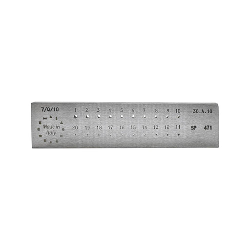 Drawplate 10 Point Star 3MM-1MM 20 Holes - Otto Frei