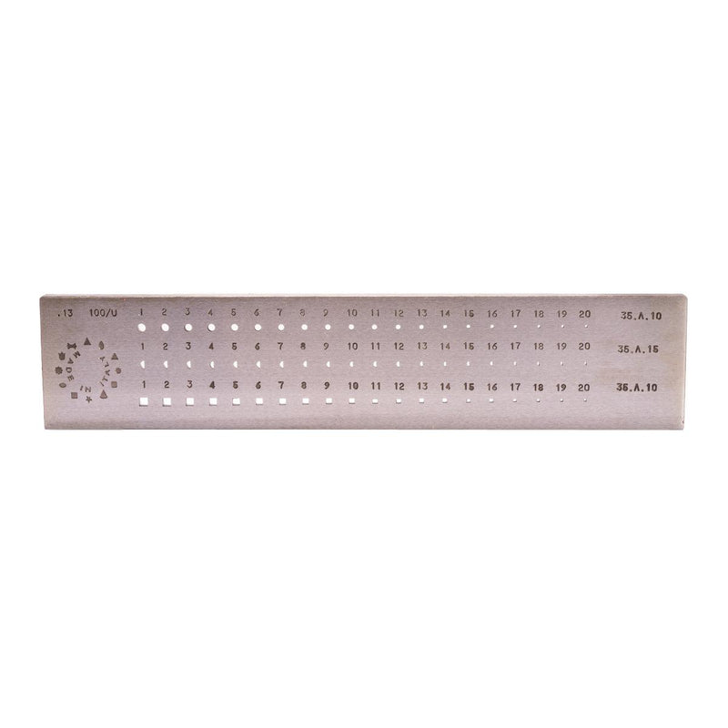 Drawplate-Combo Rd, 1/2Rd, Square 60Holes U - Otto Frei