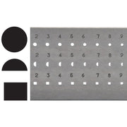 Drawplate-Combination Round, Half-Round & Square-51 Holes-Made in Italy - Otto Frei