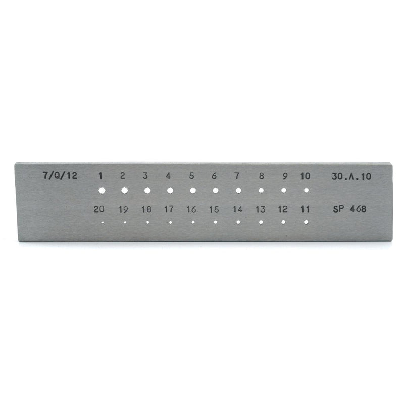 Drawplate 12 Point Star 3MM-1MM 20 Holes - Otto Frei