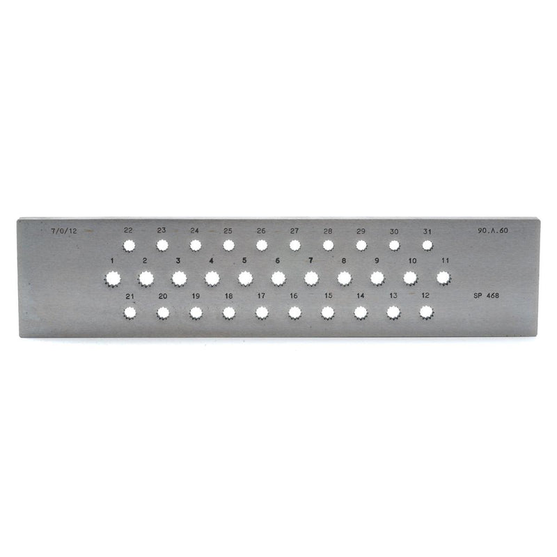 Drawplate 12 Point Star 9MM-6MM 31 Holes - Otto Frei