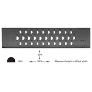 Drawplate Half-Round High Dome SP69 A 12-9MM 31Holes - Otto Frei