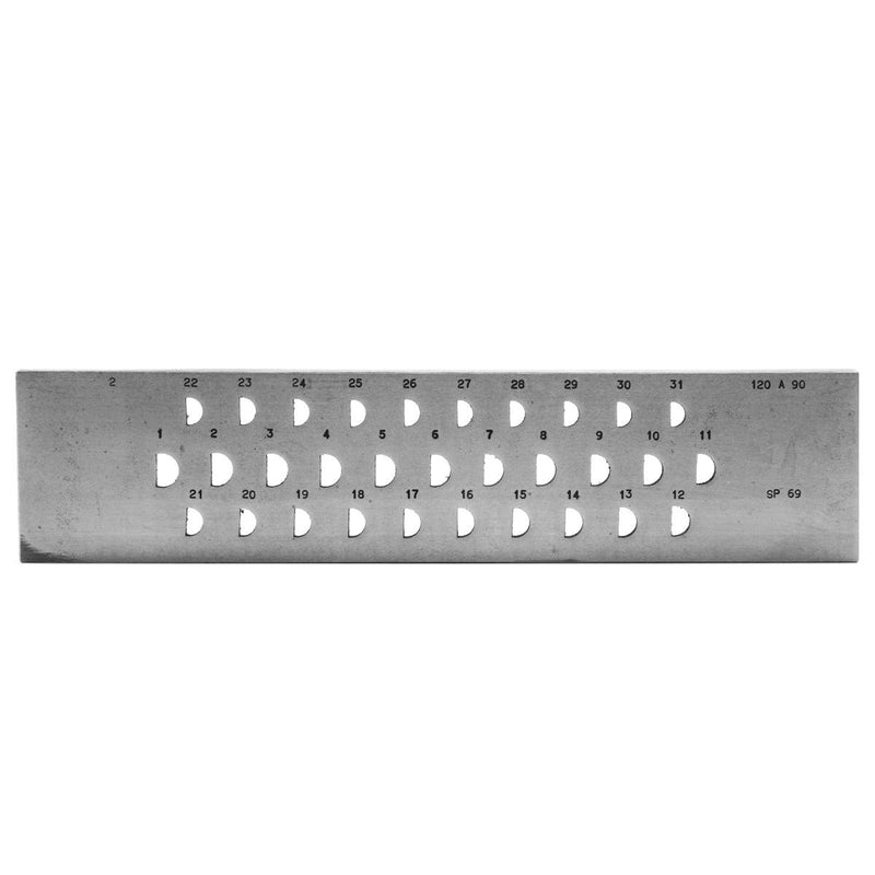 Drawplate Half-Round High Dome SP69 A 12-9MM 31Holes - Otto Frei