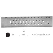 Drawplate Half-Round High Dome SP69 A 6-3MM 31 Holes - Otto Frei