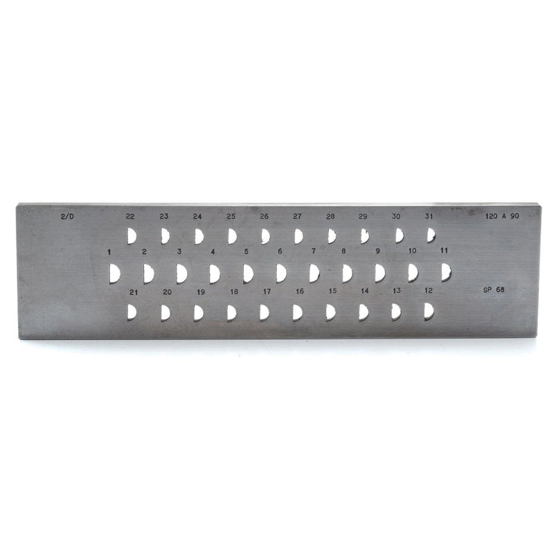 Drawplate Half-Round Medium Dome SP68 B 12-9MM 31 Holes - Otto Frei