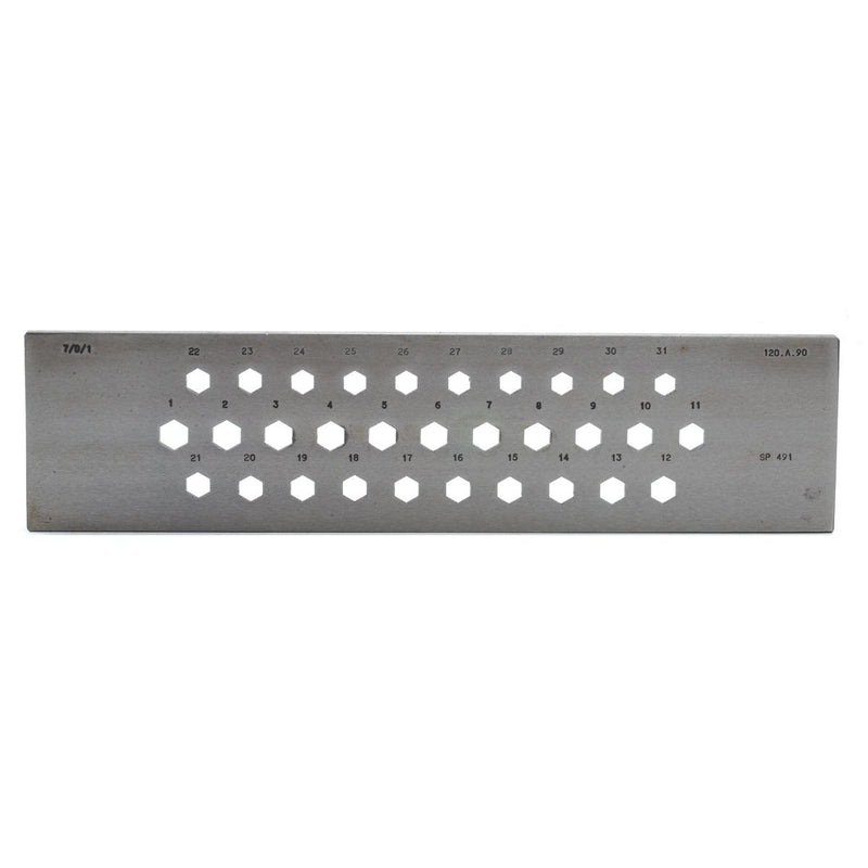 Drawplate Hexagonal 12-9MM 31 Holes - Otto Frei