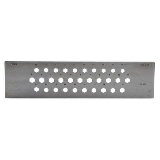 Drawplate Hexagonal 12-9MM 31 Holes - Otto Frei