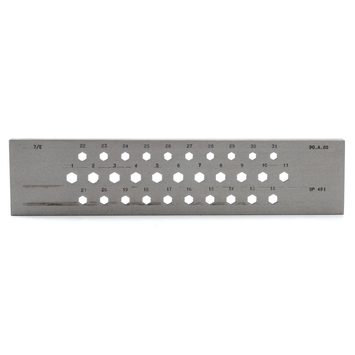 Hexagonal Drawplate 31 Holes 6–9mm | OMO — Otto Frei