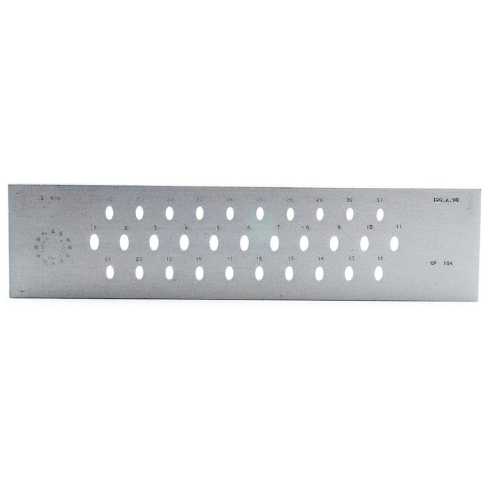 Drawplate Oval Narrow SP104 C 12-9MM 31Holes - Otto Frei