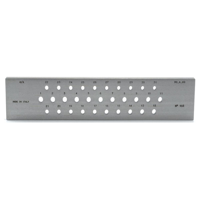 Drawplate Oval Normal SP103 A 9-6MM 31 Holes - Otto Frei