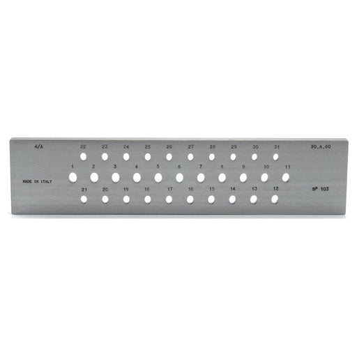 Drawplate Oval Normal SP103 A 9-6MM 31 Holes - Otto Frei