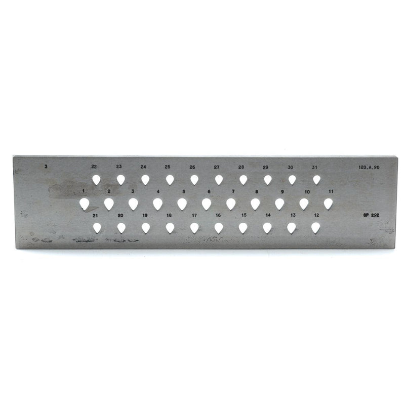 Drawplate Pear Shape 12-9MM 31 Holes - Otto Frei