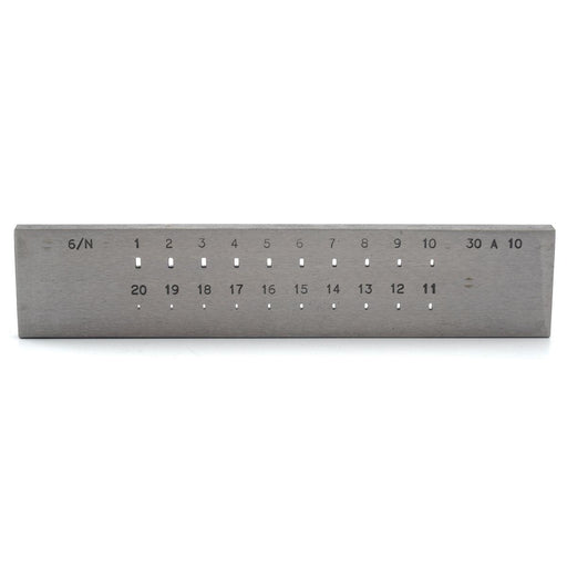 Drawplate Rectangle Cut Corner 3mm to 1mm 20 Holes - Otto Frei