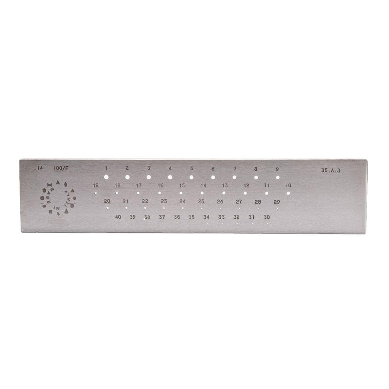 Drawplate Round 3.5-.3MM 40 Holes F - Otto Frei