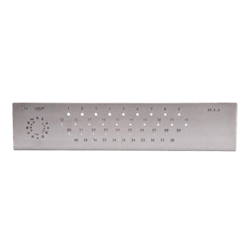 Drawplate Round 3.5-.3MM 40 Holes F - Otto Frei