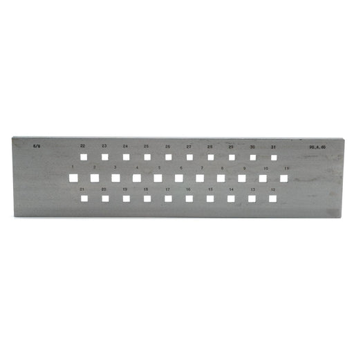 Drawplate Square 9-6MM 31 Holes - Otto Frei