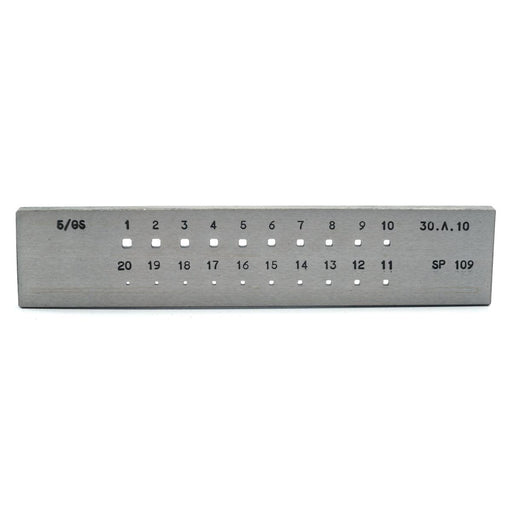 Drawplate Square Cut Corners 3-1MM 20 Holes - Otto Frei