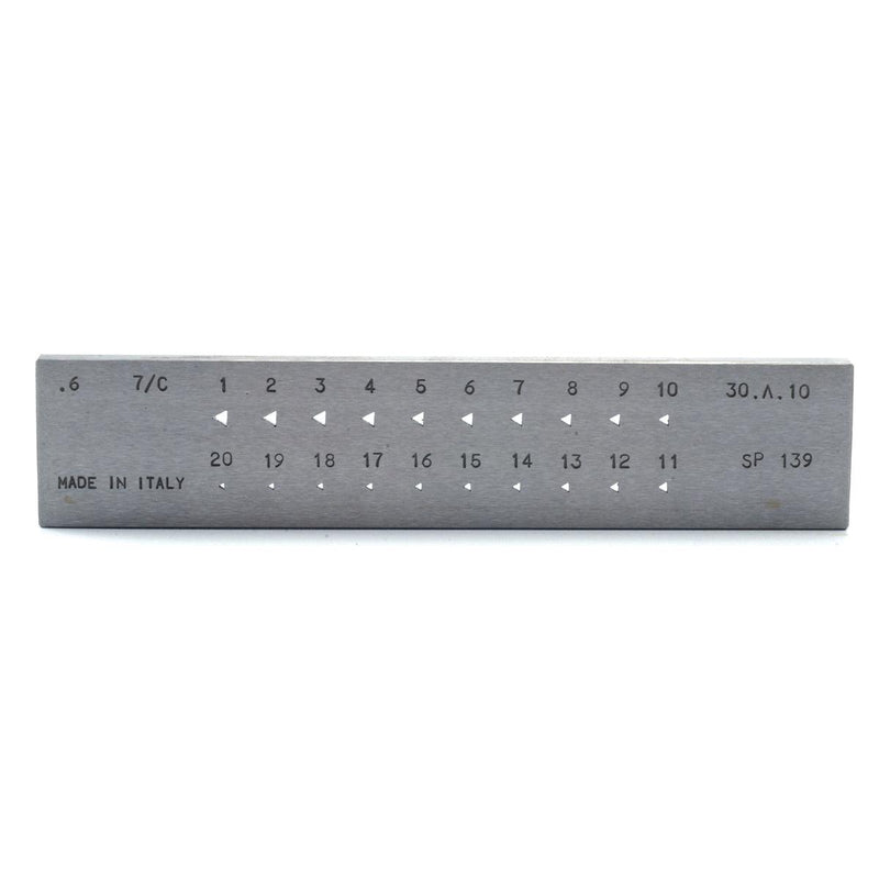Drawplate Triangle 3-1MM 20 Holes - Otto Frei