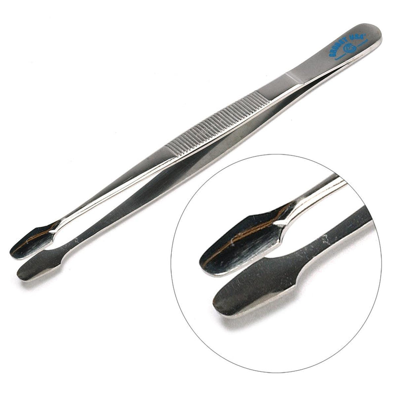 Duckbill Nickel Plated Steel Stamp Collecting Tweezers - Otto Frei