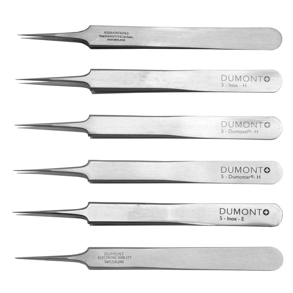 Dumont Pattern No. 5 Tweezers – Needle-Point | Swiss Made — Otto Frei