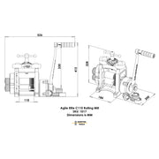 Durston 1017 Agile Elite C110mm Combo Rolling Mill with Reduction Gear - Otto Frei