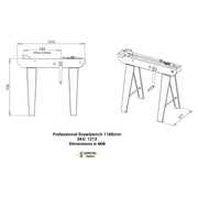 Durston 1213 DDB 1100 Draw Bench 42" - Otto Frei