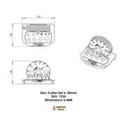 Durston 1235 Star Shaped Disc Cutter - Otto Frei