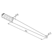 Durston 1501 Steel Plain Round Mandrel 10mm to 28mm  - Otto Frei
