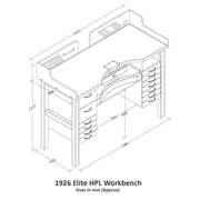 Durston 1926 Elite HPL Jewelers Workbench - Otto Frei