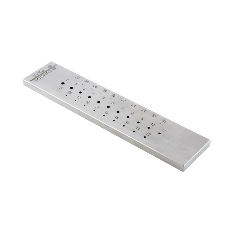 Durston Drawplate Round 0.5mm-3mm 31 Holes - Otto Frei